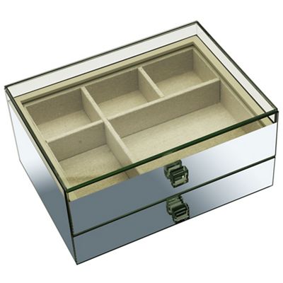 Mirrored Glass Jewellery Box